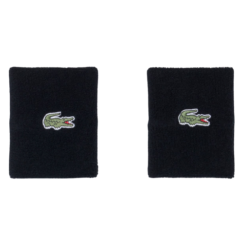 Poignets Éponge Lacoste Sport Jersey Stretch Noir -  Esprit Padel Shop