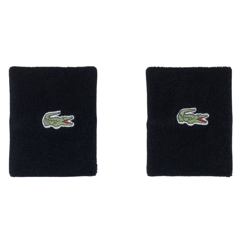 Polsini in spugna Lacoste Sport Jersey Stretch Nero -  Esprit Padel Shop