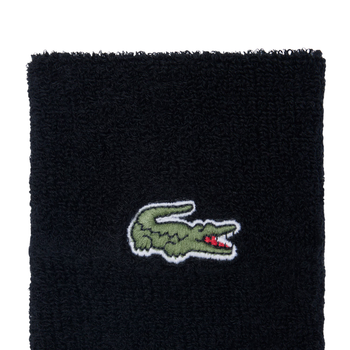Poignets Éponge Lacoste Sport Jersey Stretch Noir -  Esprit Padel Shop