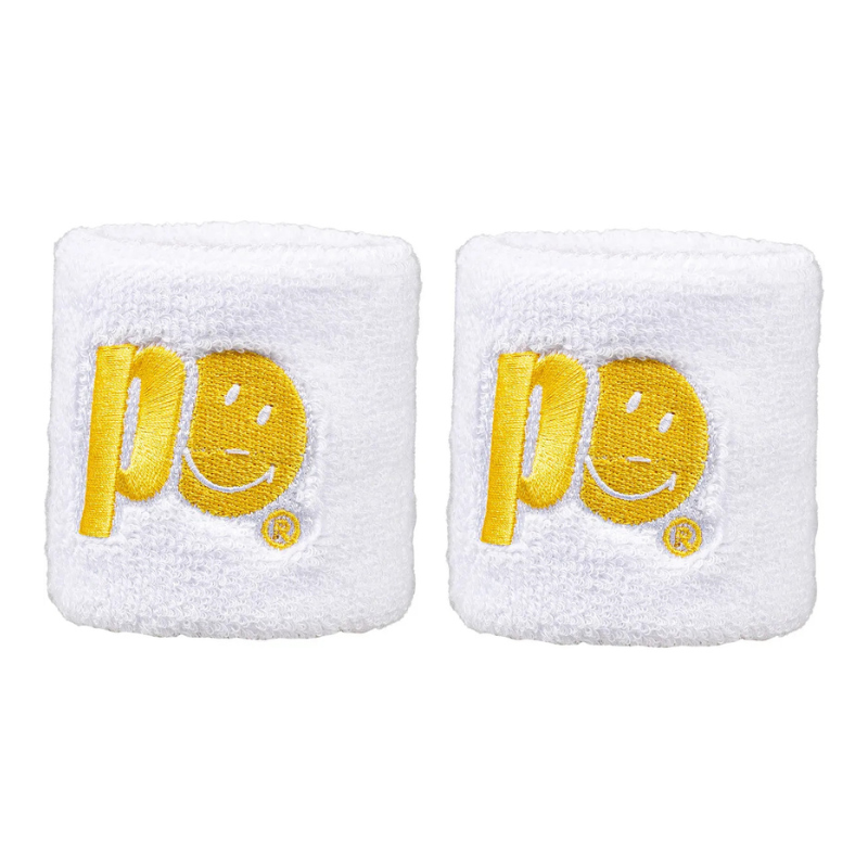Poignets éponge Prince X Smiley Court Blanc x2 - Esprit Padel Shop