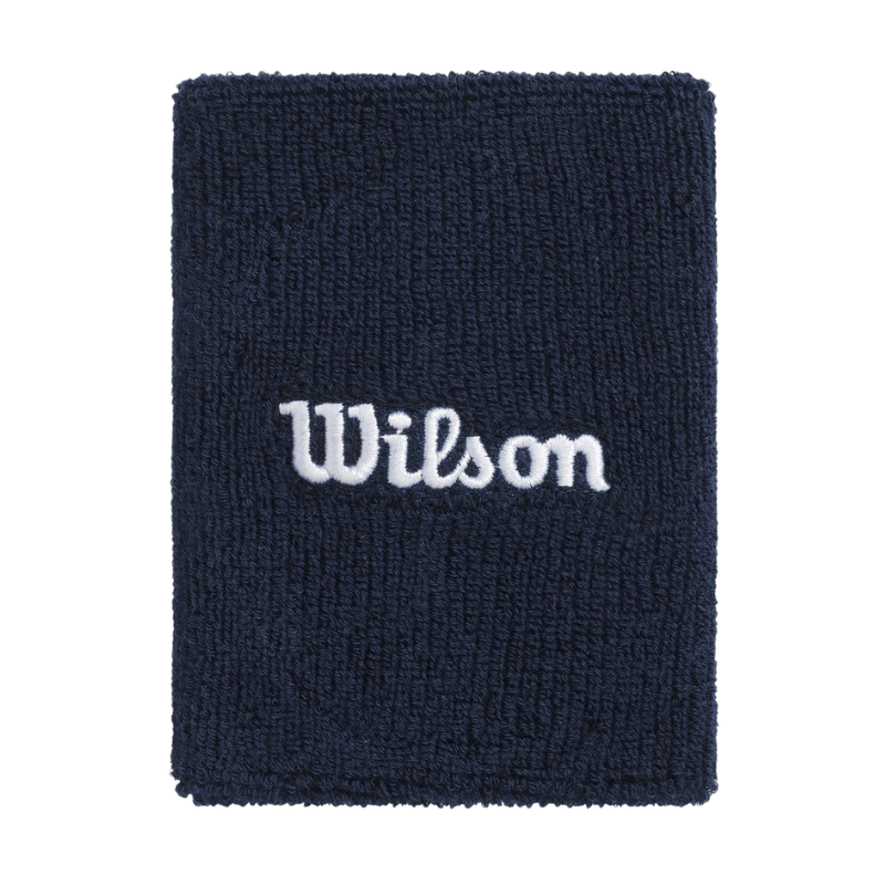 Poignets Éponge Wilson Wide Terry Bleu Marine x2 - Esprit Padel Shop