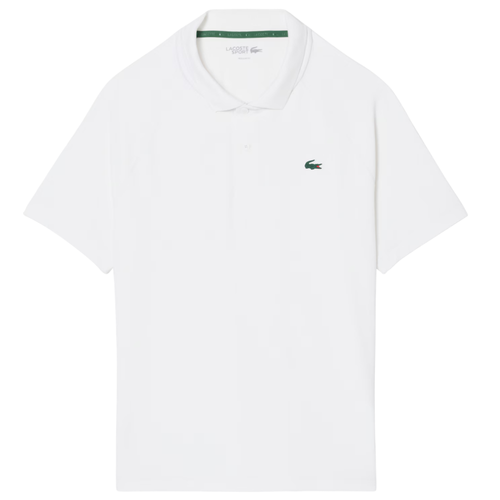 Polo Lacoste Sport Regular Fit Ultra Dry Blanc - Esprit Padel Shop