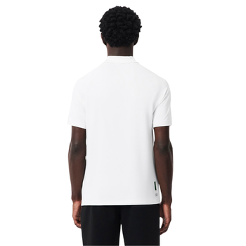Polo Lacoste Sport Regular Fit Ultra Dry Blanc - Esprit Padel Shop