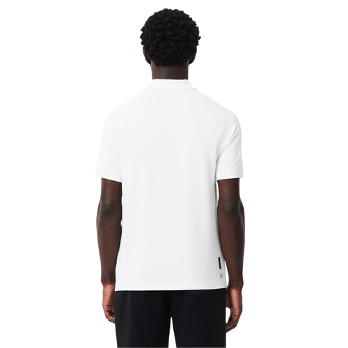 Polo Lacoste Sport Regular Fit Ultra Dry Blanc - Esprit Padel Shop