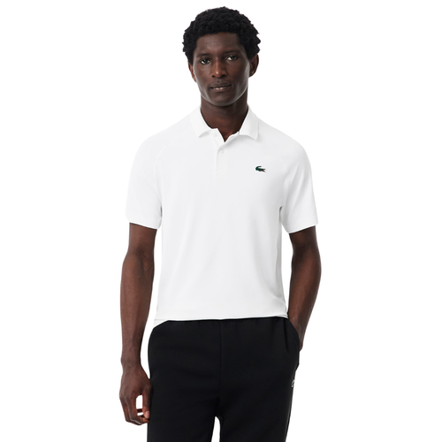 Polo Lacoste Sport Regular Fit Ultra Dry Blanc - Esprit Padel Shop
