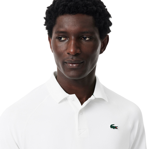Polo Lacoste Sport Regular Fit Ultra Dry Blanc - Esprit Padel Shop