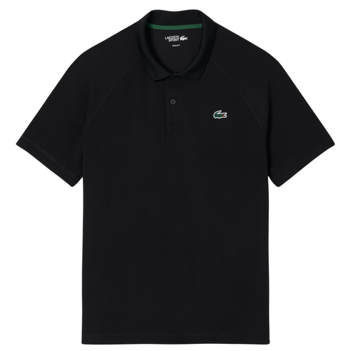 Polo Lacoste Sport Regular Fit Ultra Dry Noir - Esprit Padel Shop