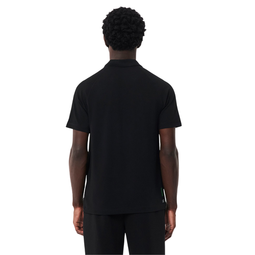Polo Lacoste Sport Regular Fit Ultra Dry Noir - Esprit Padel Shop