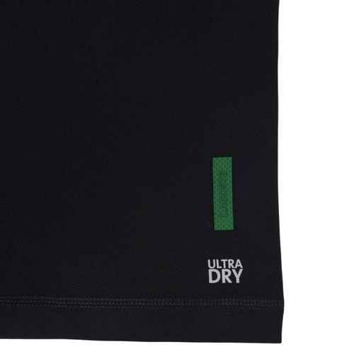 Polo Lacoste Sport Regular Fit Ultra Dry Noir - Esprit Padel Shop