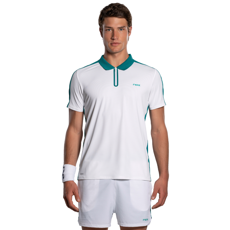 Polo Nox Pro Blanc 2026 - Esprit Padel Shop
