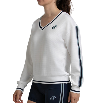 Pull Bullpadel Traiser Blanc Femme - Esprit Padel Shop