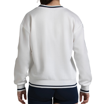 Pull Bullpadel Traiser Blanc Femme - Esprit Padel Shop
