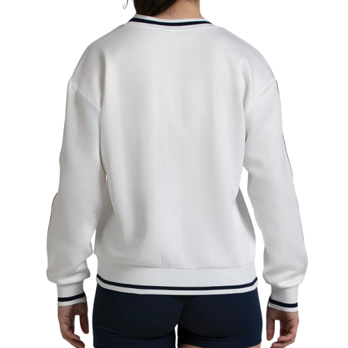 Pull Bullpadel Traiser Blanc Femme - Esprit Padel Shop