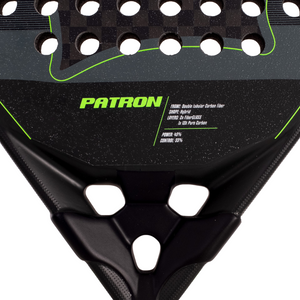 Raquette de padel black Crown Patron coeur - Esprit Padel Shop