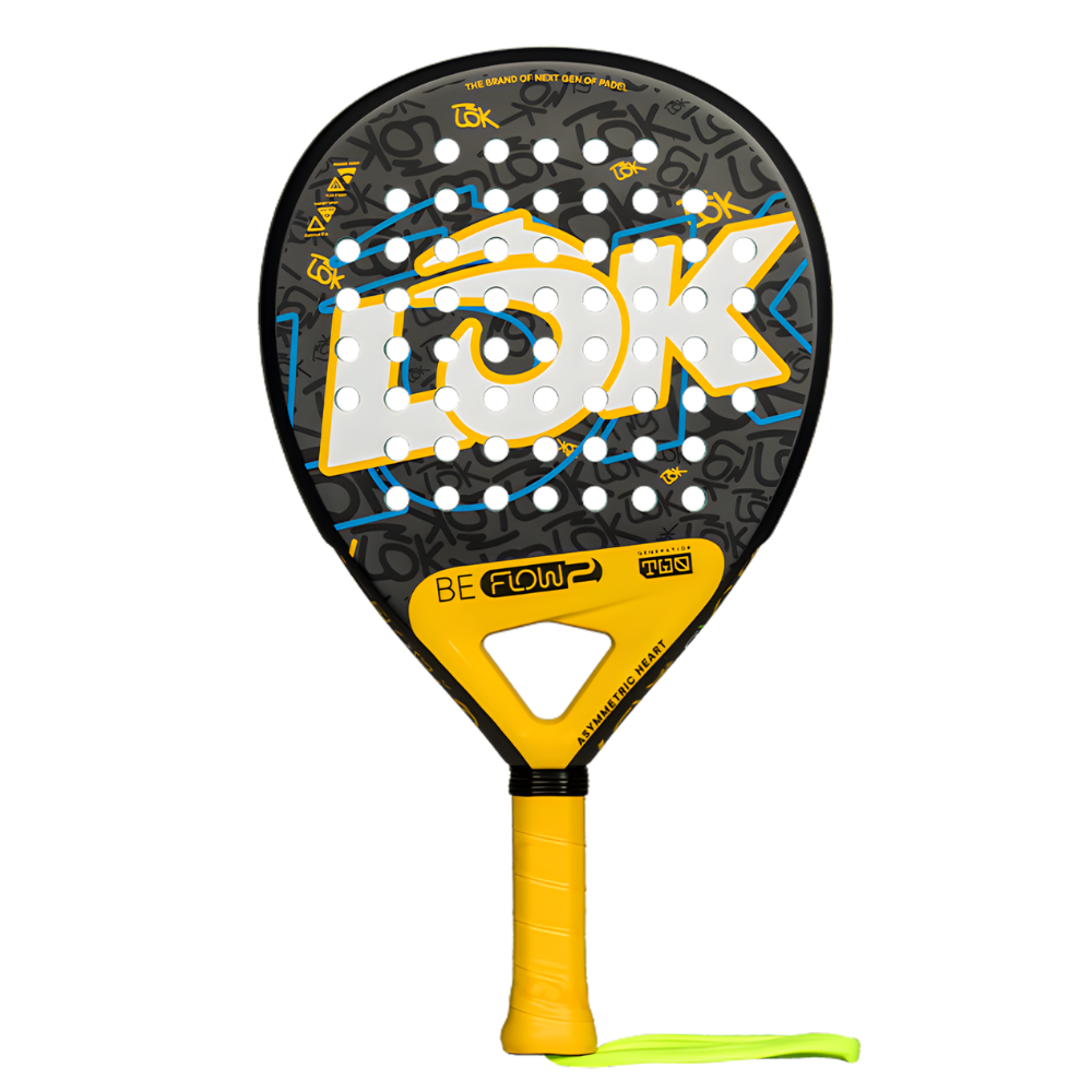 Lok Be Flow Gen 2 yellow 2026 padel racket - Esprit Padel Shop