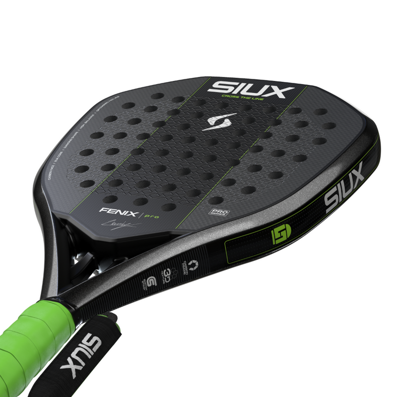 Raquette de padel Siux Fenix Pro VII Noir By Leo Augsburger 2027 - Esprit Padel Shop