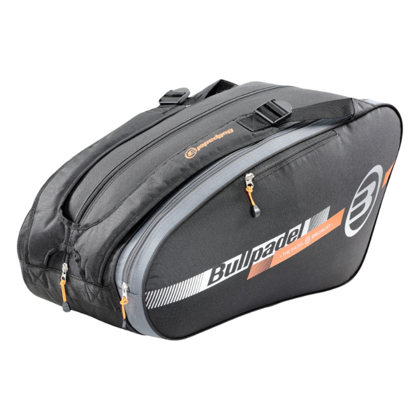 Sac à Dos Bullpadel Tour Noir - Compartiment Spacieux Pour Raquette, Poignées Rembourrées - Pour Padel, Sport, Quotidien