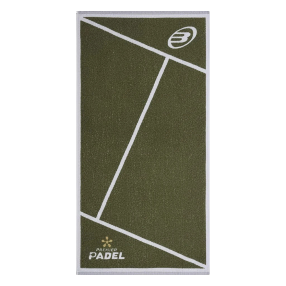 Bullpadel Premier Padel 100x50cm Green/White towel - Esprit Padel Shop