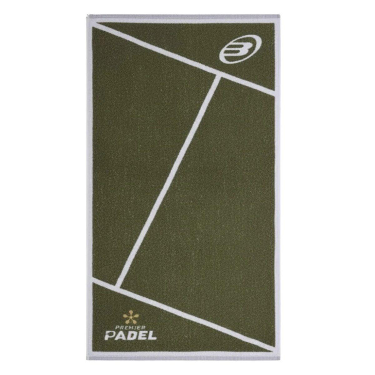 Bullpadel Premier Padel Towel 150x90cm Green/White - Esprit Padel Shop