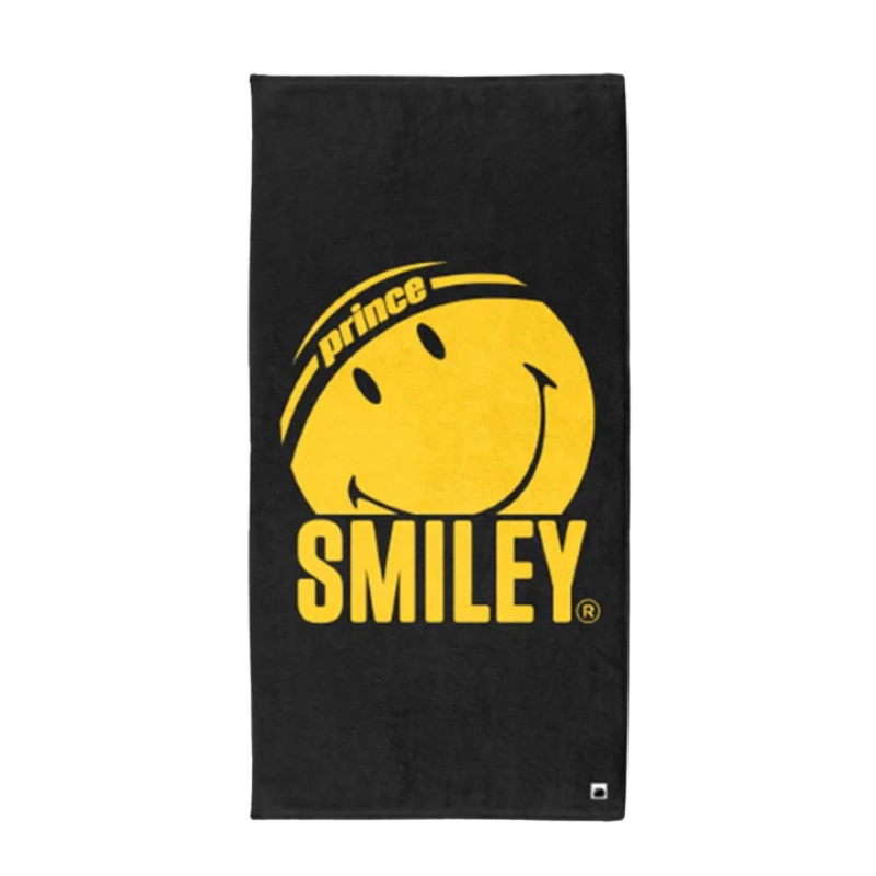 Serviette Prince X Smilley Noir/Jaune - Esprit Padel Shop