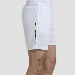 Short Bullpadel Longo Blanc cote - Esprit Padel Shop