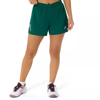 Short Asics Padel Court 2-N-1 Vert Femme - Esprit Padel Shop