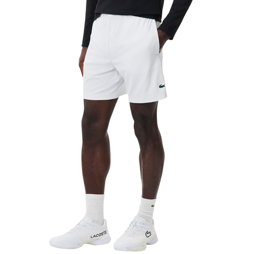 Short Lacoste Sport Regular Fit Ultra Dry Blanc - Esprit Padel Shop