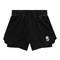 Men's Osaka 2 in 1 Black Shorts