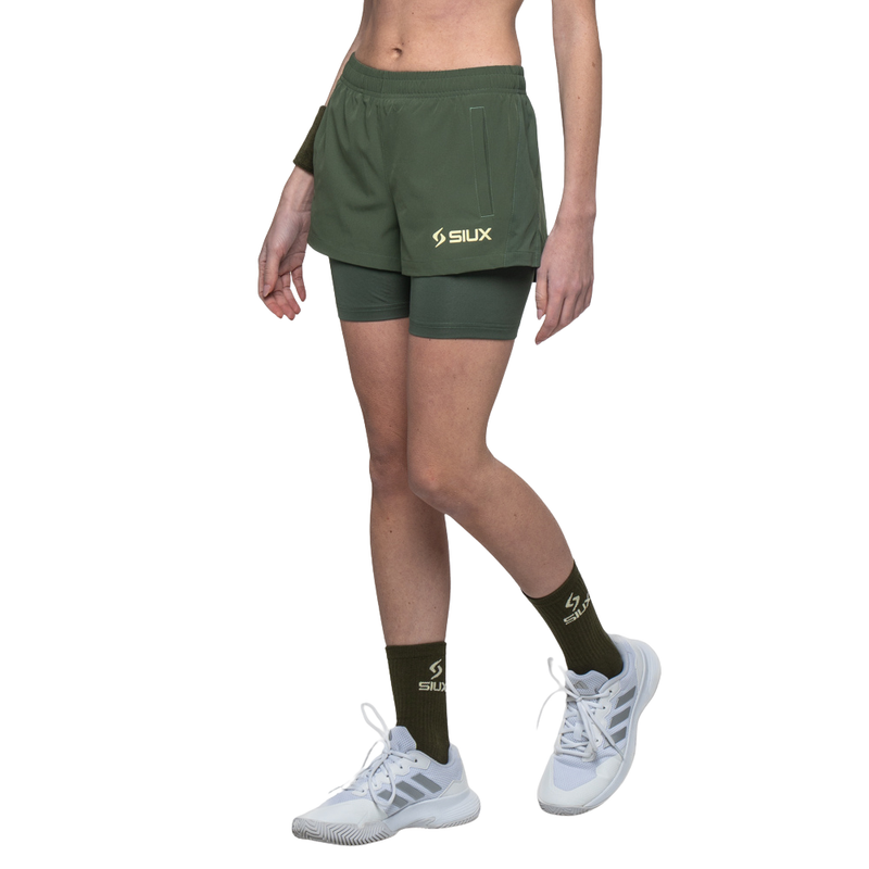 Short Siux Gareh Vert Femme - Esprit Padel Shop