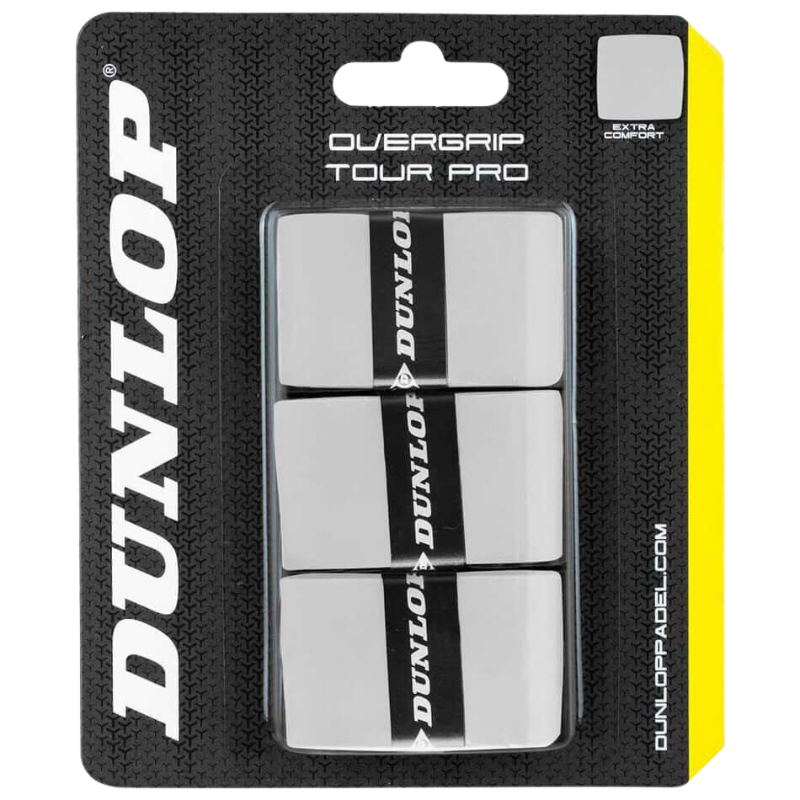 Surgrips Dunlop Tour Pro Blanc x 3 - Esprit Padel Shop