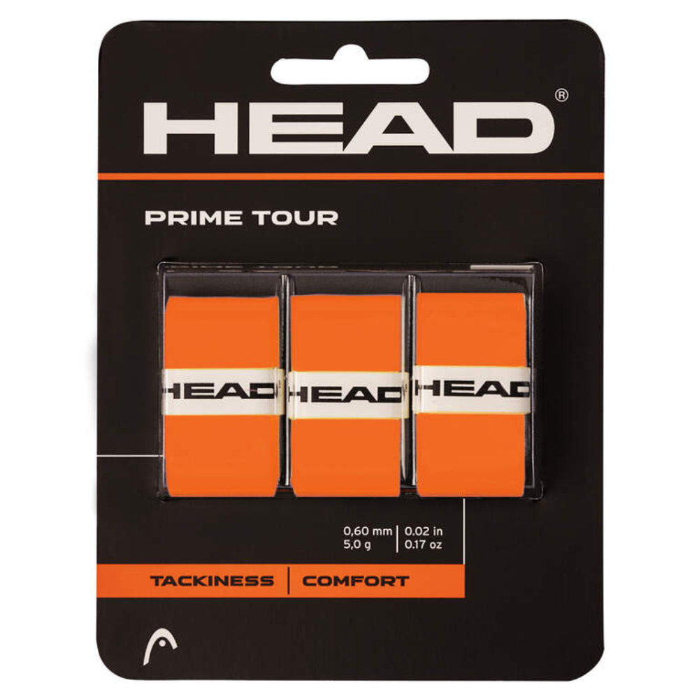 Overgrips Head Prime Tour Orange x3 - Esprit Padel Shop