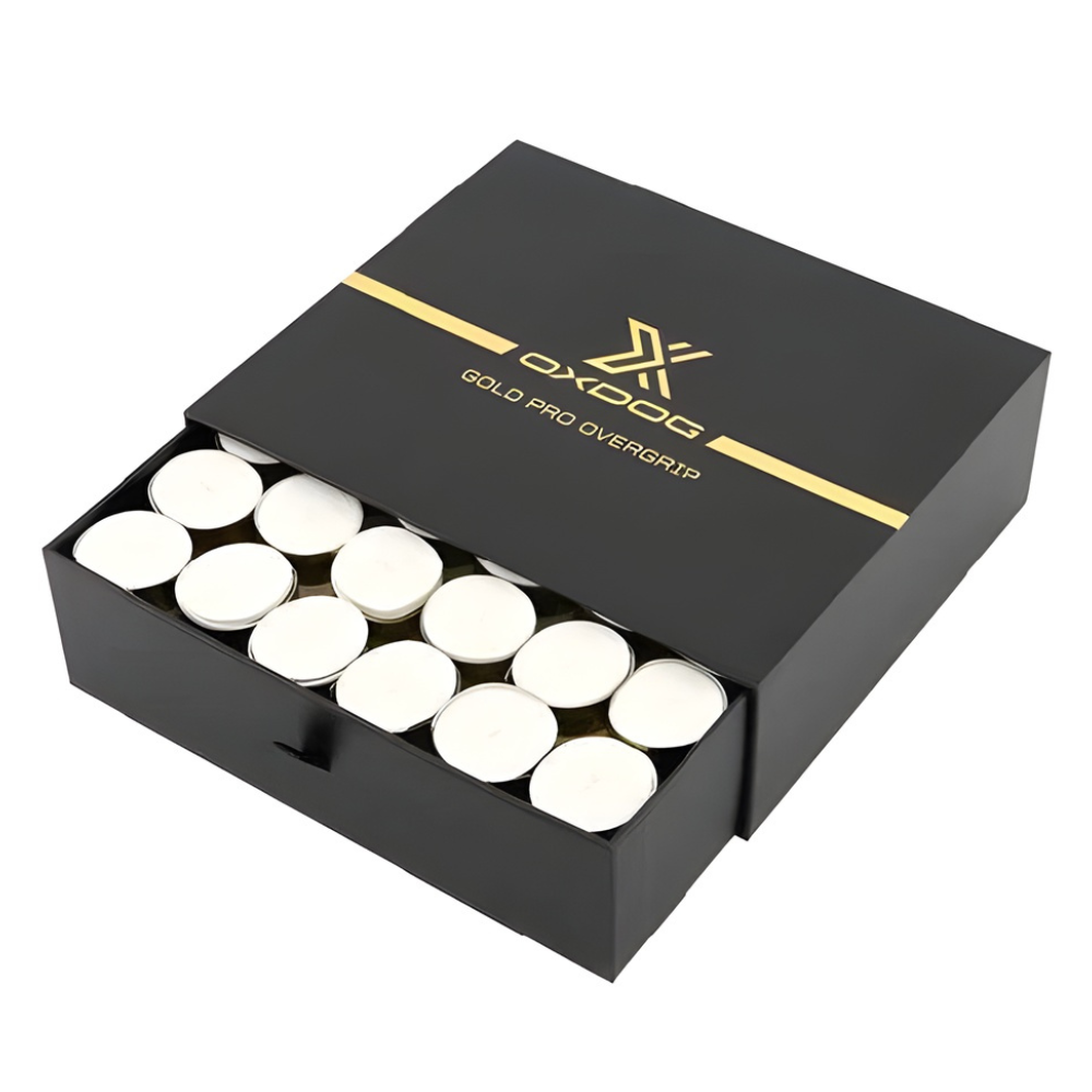 Box of 60 Oxdog Gold Pro White Overgrips - Esprit Padel Shop