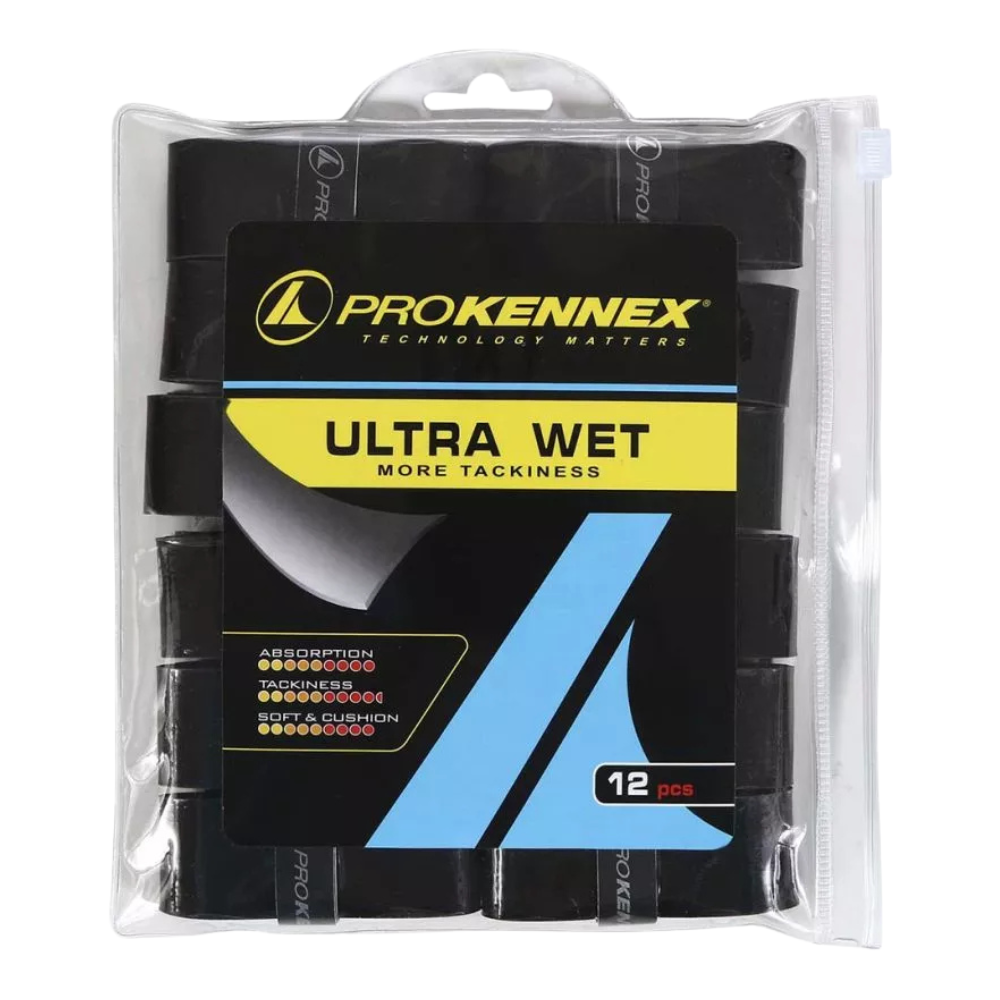 Overgrips Pro Kennex Ultra Wet Negro x12 - Esprit Padel Shop