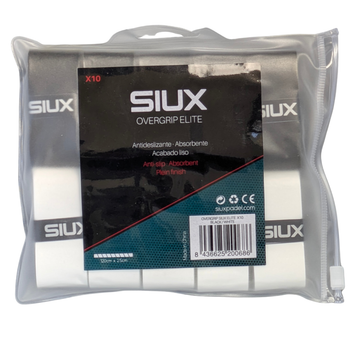 Surgrips Siux Elite Noir/Blanc x10 -Esprit Padel Shop