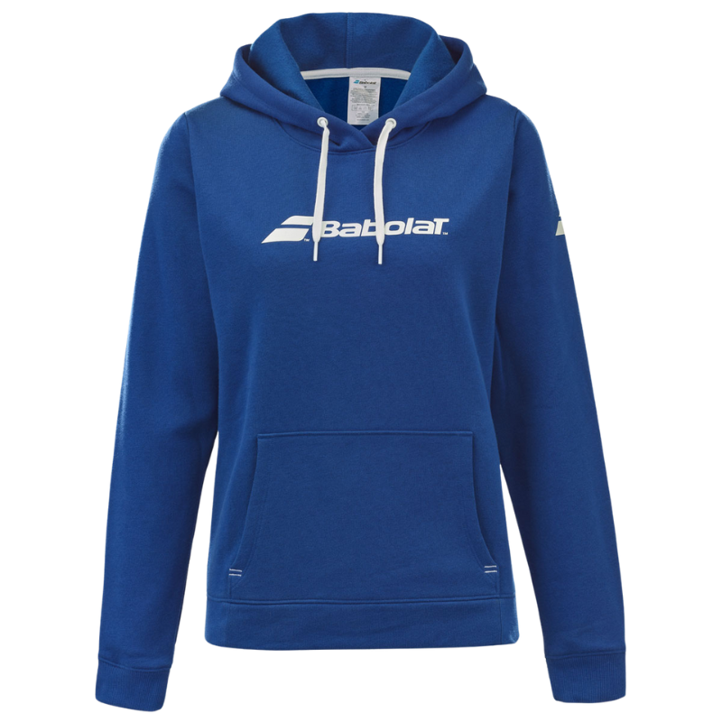 Sweat Babolat Exercice Hood Femme Bleu 2024 - Esprit Padel Shop