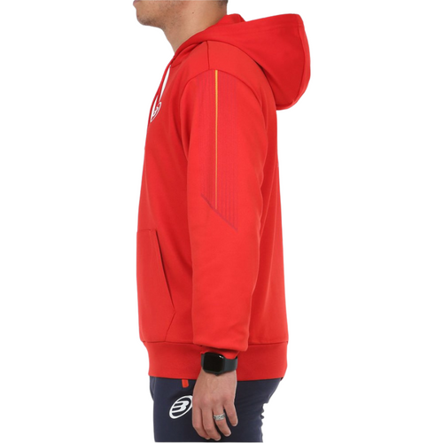 Sweat Bullpadel Enrio rouge face - Esprit Padel Shop 