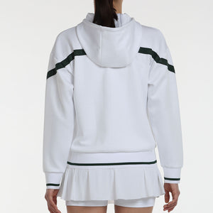 Sweat Bullpadel Lesa Blanc Femme - Esprit Padel Shop