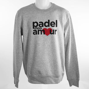 Pull Padel Mon Amour Gris - Esprit Padel Shop
