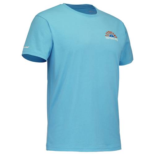 T-shirt Babolat Cotton Tee Bleu - Esprit Padel Shop
