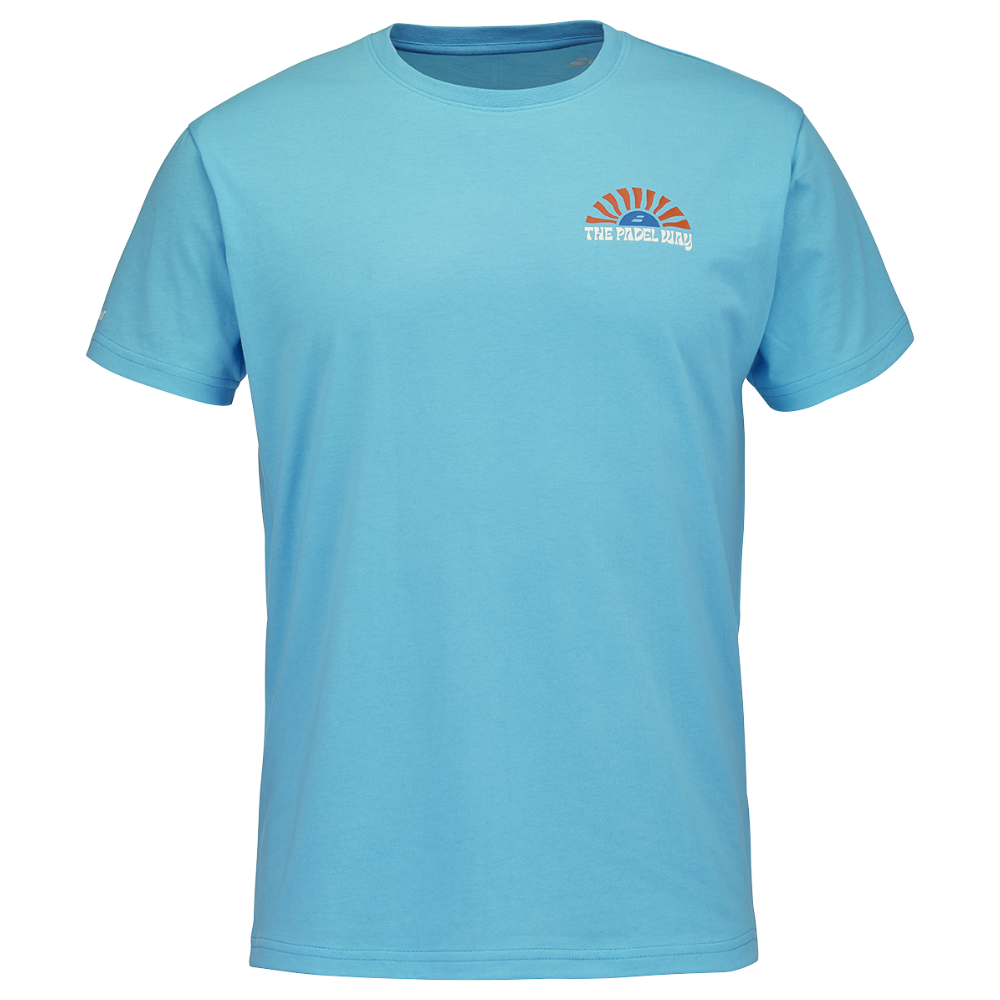 t-shirt Babolat Cotton Tee Azul - Esprit Padel Shop