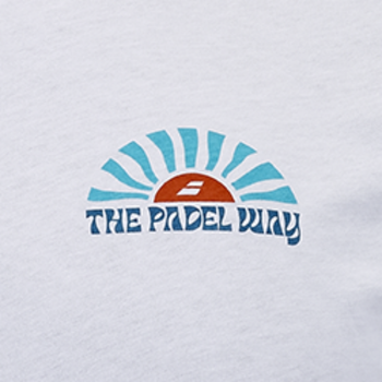 T-shirt Babolat Perf Cotton Tee Blanc - Esprit Padel Shop