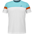 Camiseta Babolat Perf Crew Neck Tee Blanca/Azul