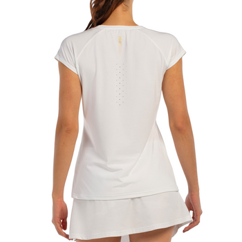 T-shirt Bullpadel Afore Blanc Femme - Esprit Padel Shop