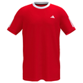 T-Shirt Adidas Club 3 Stripes Rot