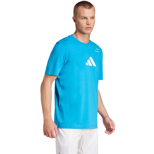 T-shirt Adidas Padel Cat Bleu - Esprit Padel Shop