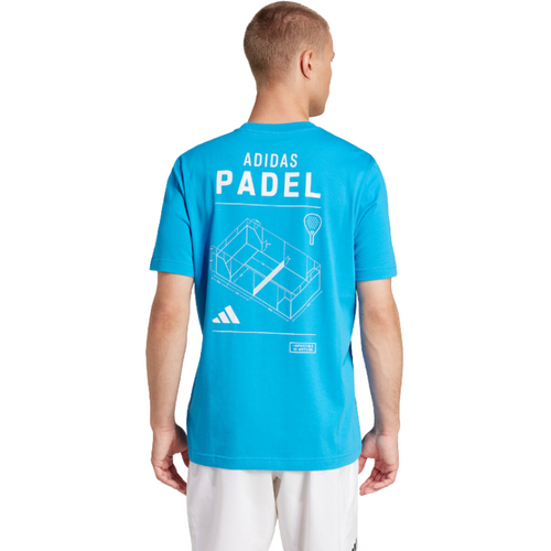 T-shirt Adidas Padel Cat Bleu - Esprit Padel Shop