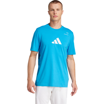T-shirt Adidas Padel Cat Bleu - Esprit Padel Shop