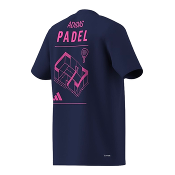 T-shirt Adidas Padel Cat Bleu Marine  - Esprit Padel Shop