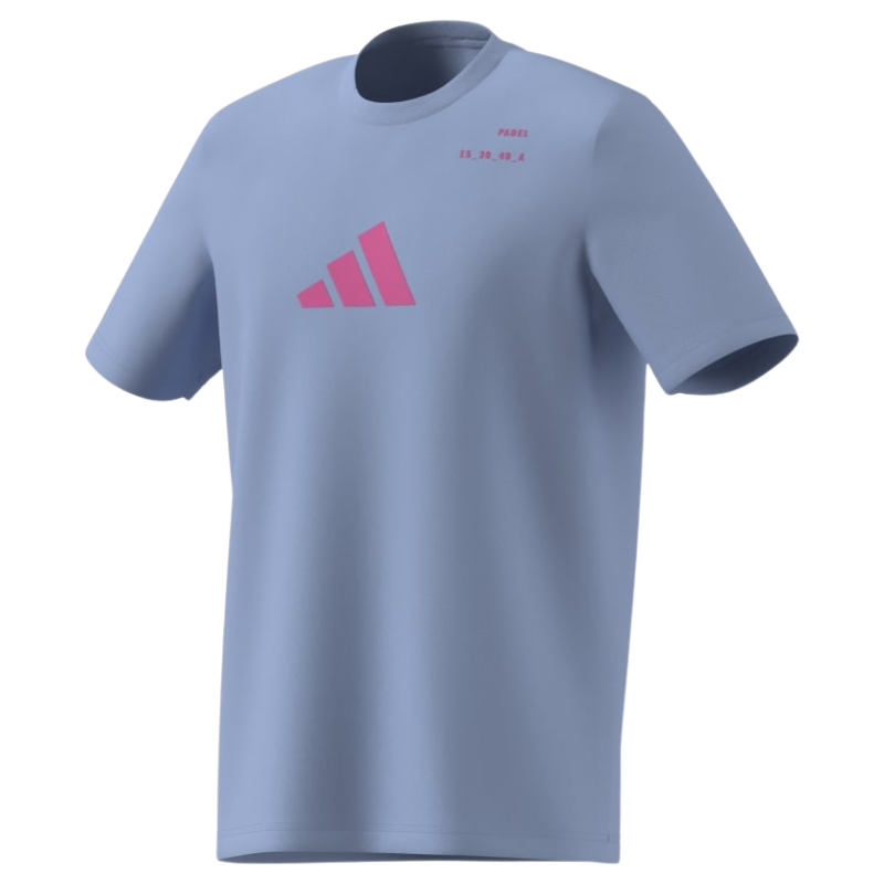 T-shirt Adidas Padel Cat Bleu - Esprit Padel Shop