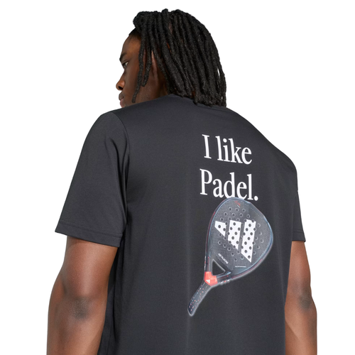 T-shirt Adidas Padel Cat Noir - Esprit Padel Shop